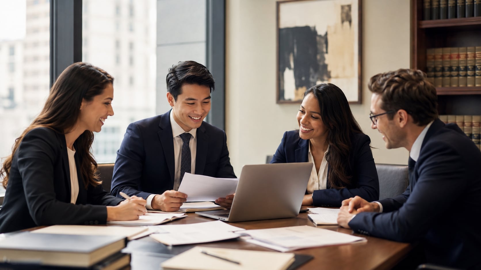MARS Techno-Legal professionals collaborating in the office